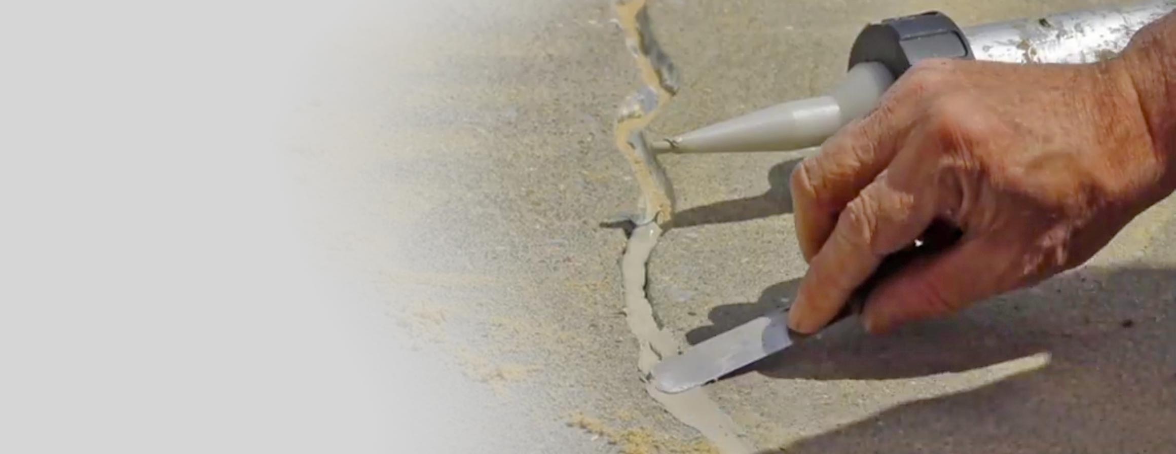 Crack repair for driveways