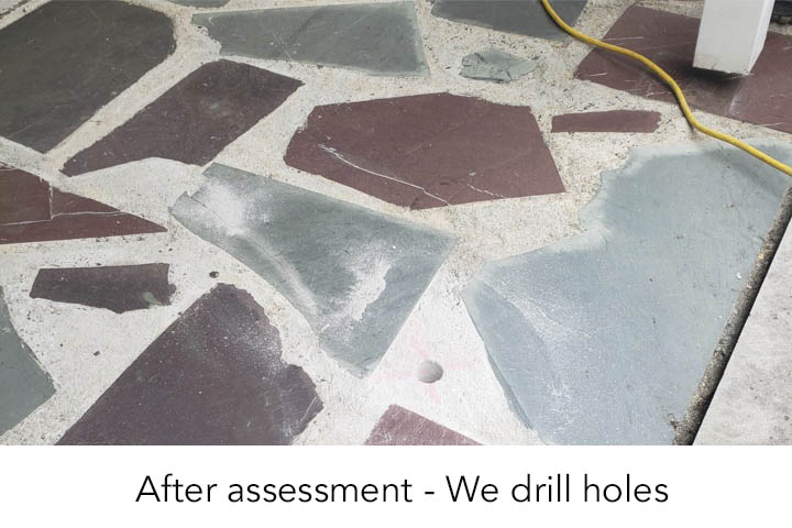 After Assessment - we drill holes
