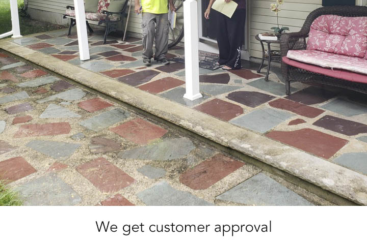 We get customer approval