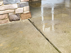 sunken slab porch raised after